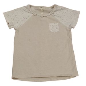 Matilda Jane Oatmeal Raglan Polka Dot Shirt